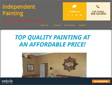 Tablet Screenshot of independent-painting.com